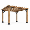Pergolato in legno e metallo 300x300x250 cm